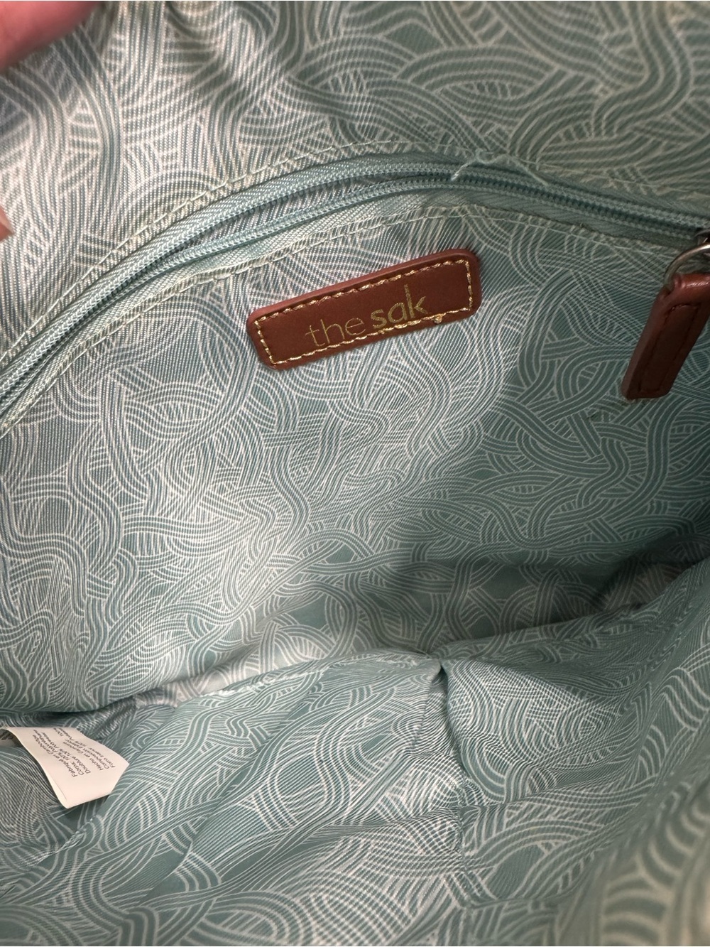 The SAK Alameda Cream Pebbled Faux Leather Floral Print Shoulder Crossbody Bag - Picture 4 of 11